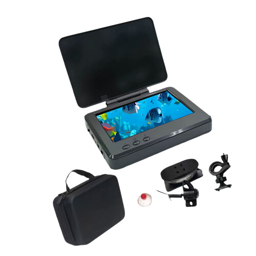 Small Waterproof Fishing Screen With Adjustable Support And
