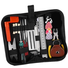 AllinOne Guitar Maintenance Kit with String Winder Gauge and Fret Polishing Tools for Accurate Setup