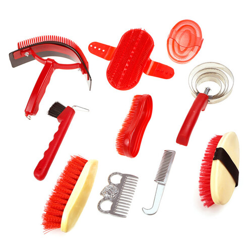 Pferdehaar-Pflege-Massage-Werkzeug-Set, Bade- und