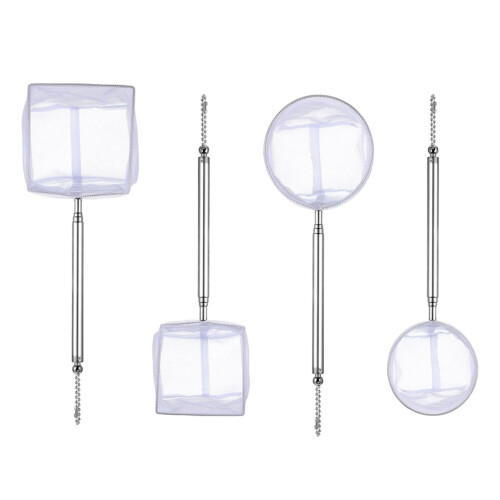 Retractable Mini Fish Net Stainless Steel Handle Ergonomic