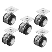 Office Chair Wheels Replacement Set of 5, Quiet Rolling Heavy Duty Casters for Hardwood Floors
