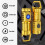 USB C Rechargeable Keychain Flashlight,  Lumens Mini EDC Light, Waterproof, 2 Pack Red 3