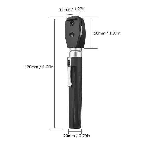 Oftalmoscopio diretto 5 diverse aperture Oftalmoscopio portatile professionale Oftalmoscopio 1