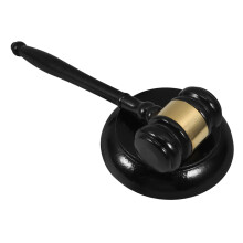 Wooden Judge Hammer Auction Hammer 1 Set Gavel Sound Block Robust Wood Material for Judges Lawyers and