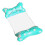 Folding Inflatable Pool Float Chair with Multi‑Mode Support, Water Hammock Lounge Sofa for Pool Beach – Light Blue 2