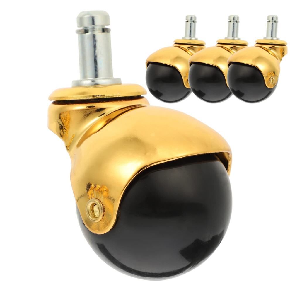 2 Inch Gold Swivel Caster Wheels For Furniture, Heavy Load Capacity And WearâResistant Bearings 9351714725422