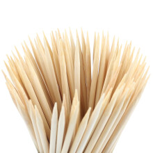 100Pcs 10 Inch Natural Bamboo Skewers for BBQ, Kabob, Fruit, Appetiser and Party Grilling