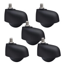 Office Chair Casters 2 Inch Threaded Stem Wheels Set, Smooth Quiet Rolling for Floor Protection