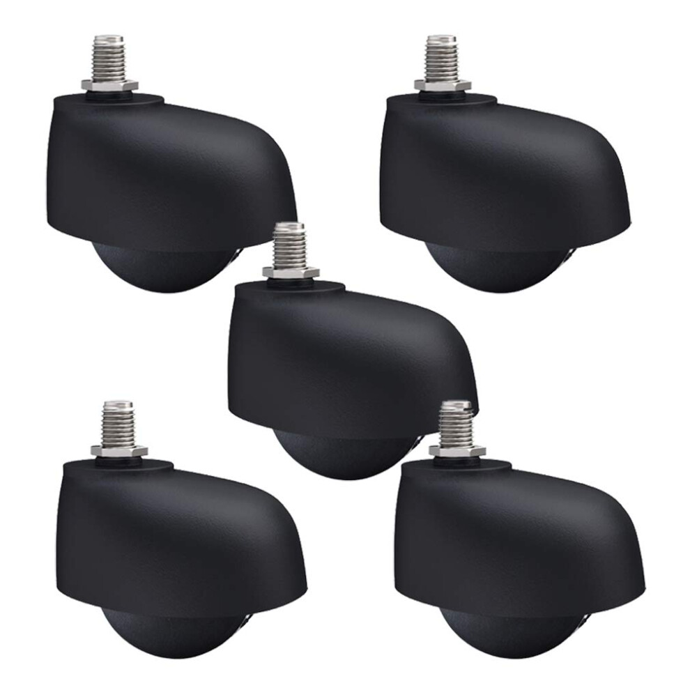 Office Chair Casters 2 Inch Threaded Stem Wheels Set, Smooth Quiet Rolling For Floor Protection 9351714725538