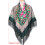 Comfortable Lightweight Polyester Shawl With Floral Print-Red 2