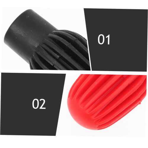 4Pcs Silicone Drumstick Practice Tips Noise Reduction Soft Covers for Quiet Drumming and Percussion 2