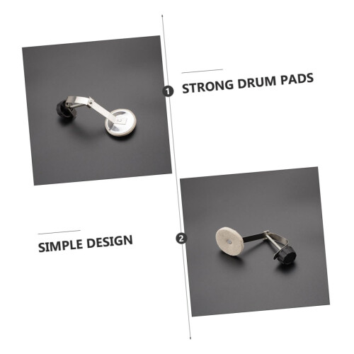 Drum Mute Pad Set for Bass Drum Practice, Noise Reduction System, Authentic Rebound Feel 2