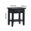 1:12 Scale Miniature Black Nightstand Modern Dollhouses 3