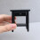 1:12 Scale Miniature Black Nightstand Modern Dollhouses 4