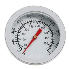 BBQ Grill Thermometer 50–500C Steel Smoker Temperature Gauge with Wide Range and Easy Visibility