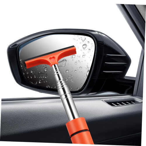 Telescopic Car Squeegee Windshield Cleaning Tool with Adjustable Handle and Streak Blade 1