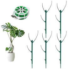 Stackable Plant Support Stakes 5 Pack Moss Poles for Monstera Climbing Indoor Outdoor Plants