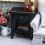 1:12 Scale Miniature Black Nightstand Modern Dollhouses 7