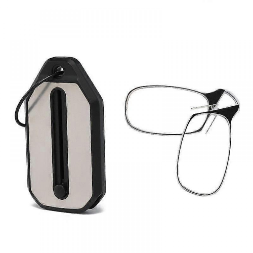 Óculos de leitura com mini clipe nasal e estojo, estilo Thinoptics, para chaveiro. 2