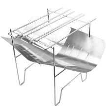 Portable Charcoal Grill Stainless Steel Foldable Mini BBQ for Outdoor Camping Picnic and Travel