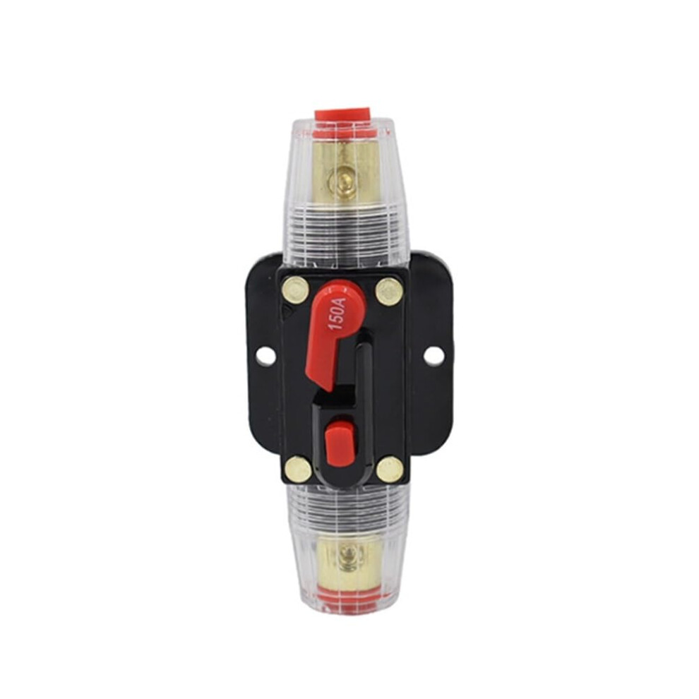 150A Resettable Circuit Breaker For Car Truck Audio, Waterproof Fuse Holder With Quick Manual Reset 9045646516882