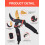 Professional Stainless Steel Garden Shears with Sharp Bypass Blades and LabourSaving Spring for Roses 2