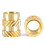 M4 Brass Threaded Inserts for 3D Printing Plastic Parts, Heat Set Insert Nuts 50pcs, Durable Metal Threading 1