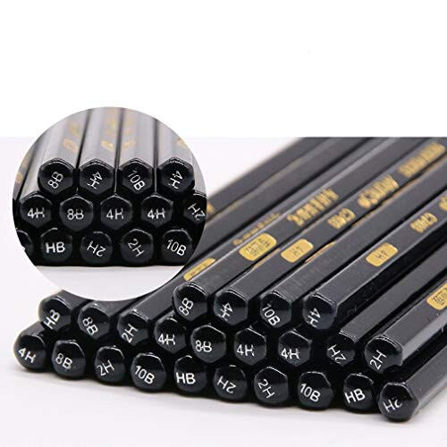 Professional Drawing Pencil 4H Sketch Pencil with Ergonomic Hexagonal Grip for Precise Line Control 2