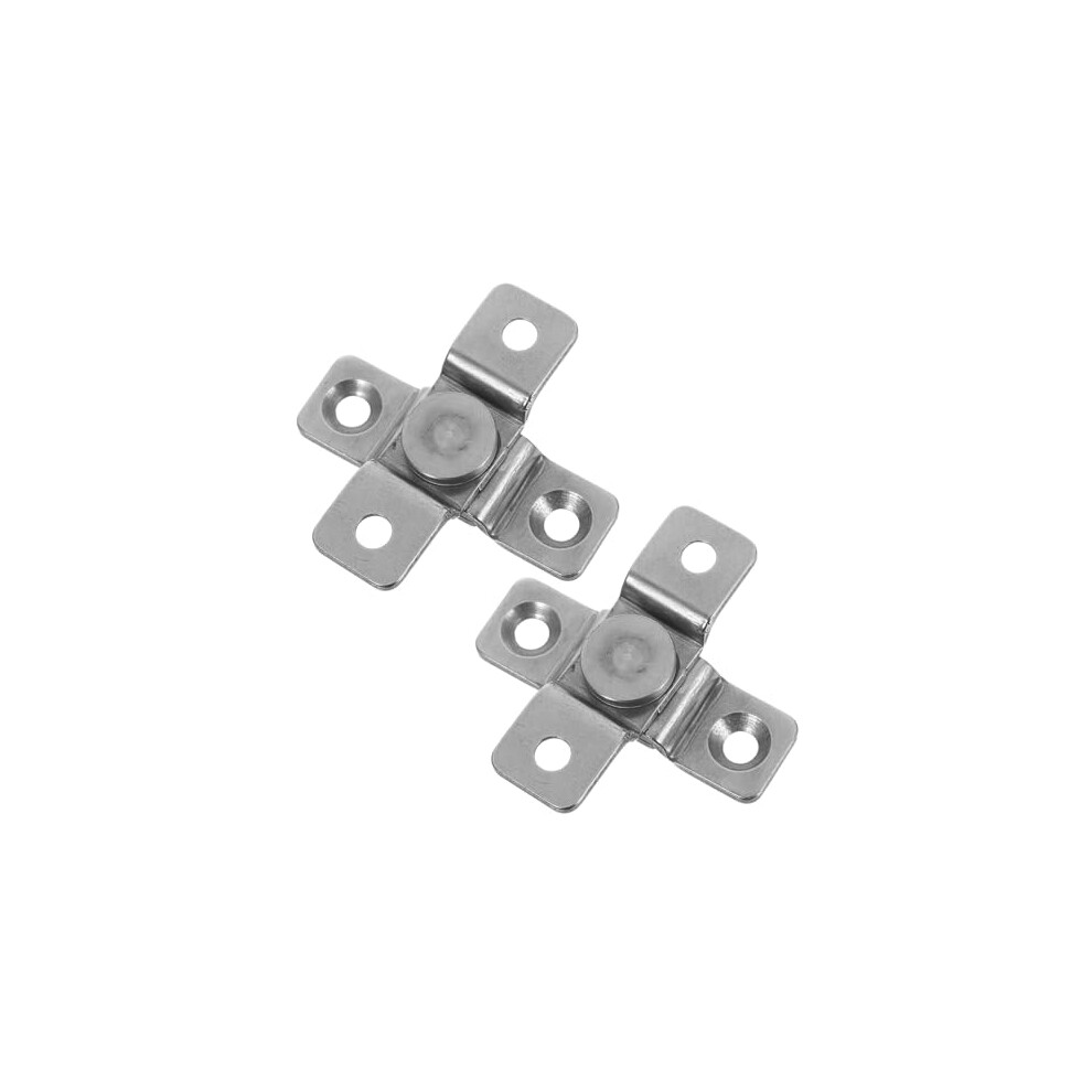 2Pcs Stainless Steel Door Pivot Hinges Quiet Damping Soft Close Corrosion Resistant For Kitchen Cabinets 9351714726955