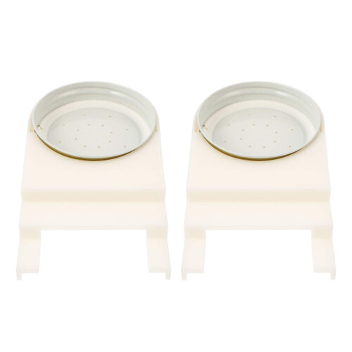Bee Feeder 2 Pack for Beekeeping with Extended Feeding Tray Easy Install Design Lightweight Construction