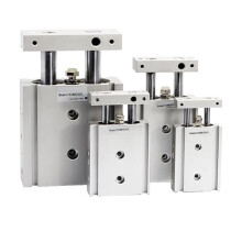 Dual Rod Pneumatic Cylinder 150mm Stroke Double Axis Design for Stable Linear Motion