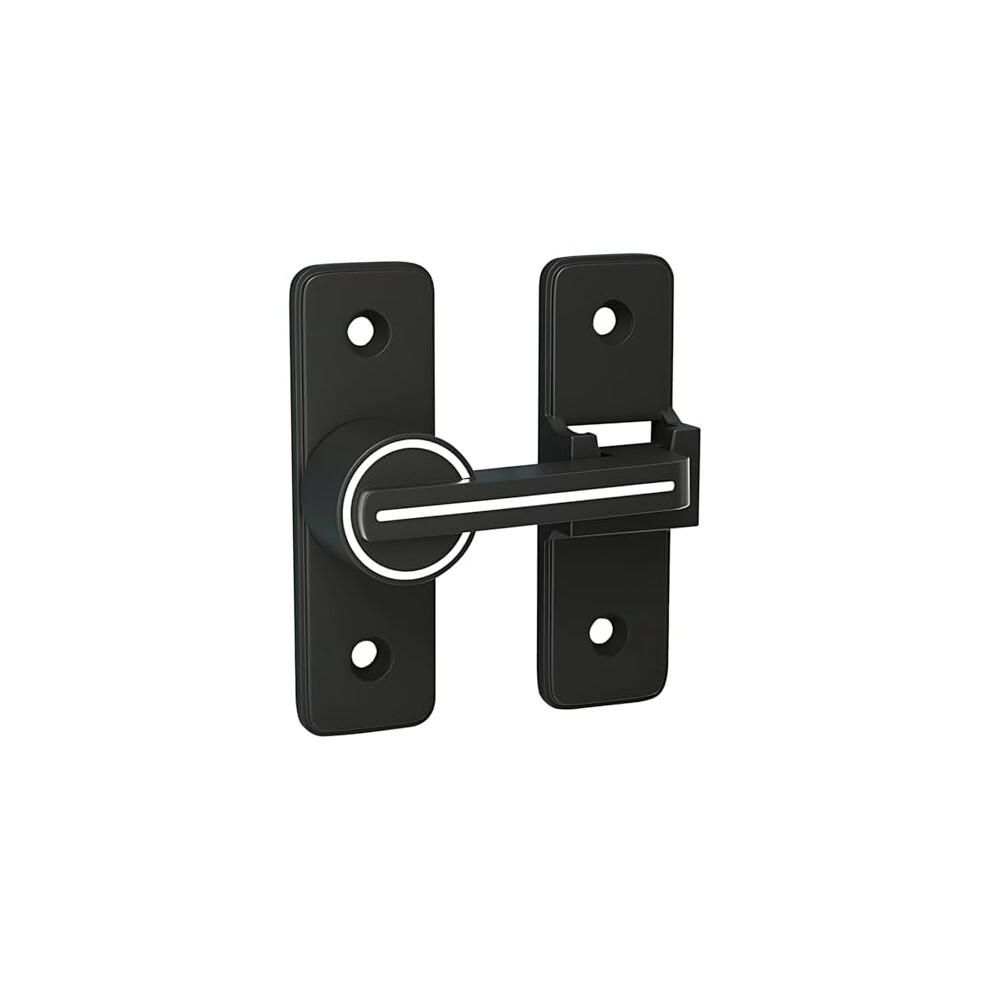 Barn Door Latch Sliding Door Lock With 180 Rotating Design, Nodrill Easy Installation, Zinc Alloy Build 9351714727082