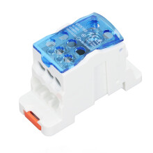 1000V Single Pole DIN Rail Terminal Block Box with FlameRetardant Insulated Shell and Transparent Cover