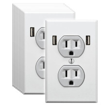 Funny Wall Outlet Stickers 10 Pack – Weatherproof UVResistant Vinyl Prank Decals for Office and Airport Walls