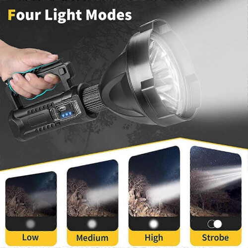 Flashlight 200000 Lumens Rechargeable, 200000 Lumen Flashlight, Brightest Flashlight, Worlds Brightest Flashlight, Flashlight 200000 Lumens (Large) 2