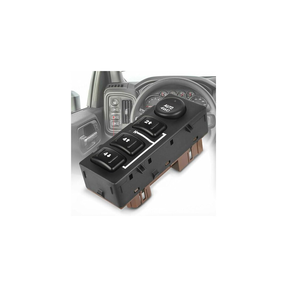 Chevy Silverado 4X4 4Wd Selector Switch For 20032007 1500 1500Hd 2500Hd, Tahoe 0306, 12Pc Black 9045646518190