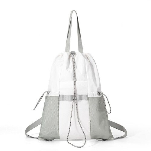 Sac de rangement Compact à fermeture à cordon,-Couleur blanche
