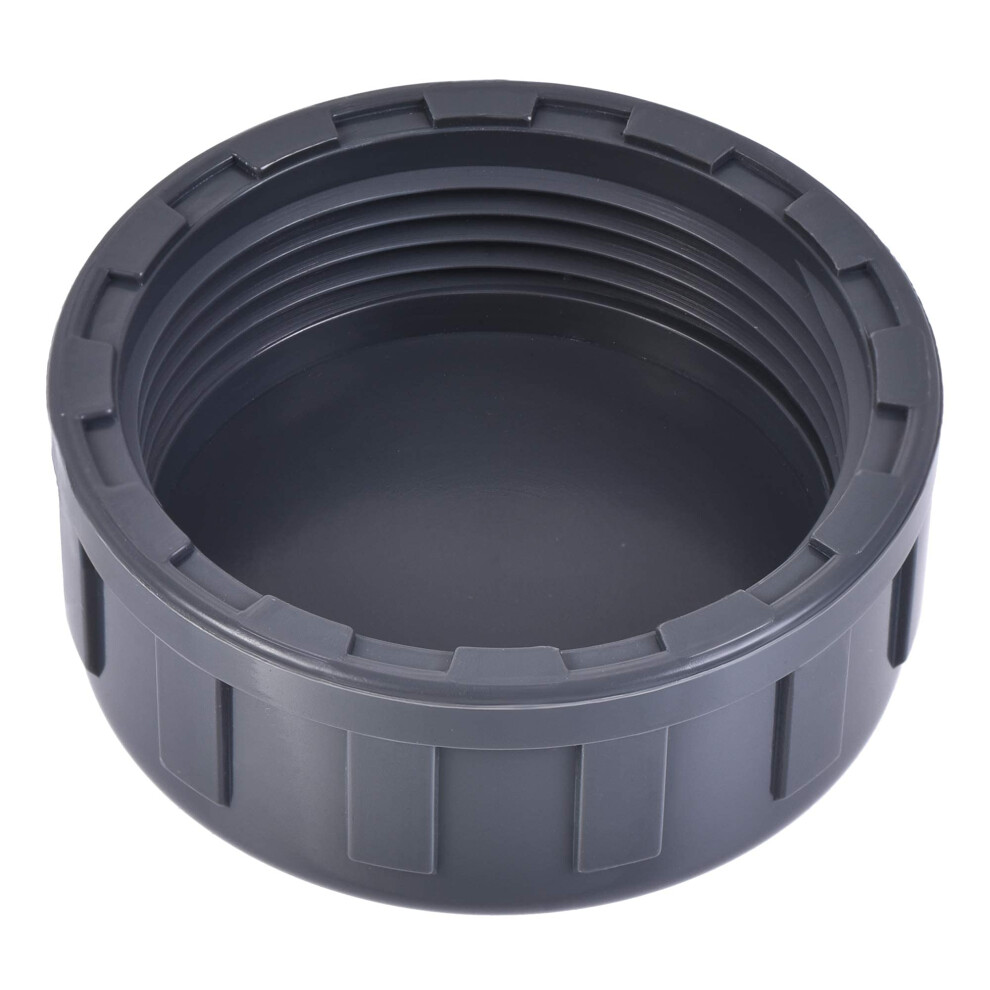 40Mm Grey Pvc Pipe Fitting Cap Female Threaded Leakproof Bspt End Plug For Garden Plumbing 9045646506043