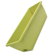 Rectangular Resin Balcony Planter Box with Drainage Holes, Detachable Tray, Outdoor Herb & Vegetable Use