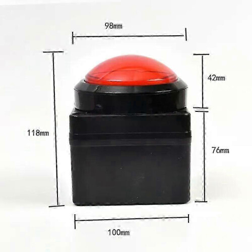 100MM USB Custom Button Remote Control Buzzer Switch Lottery Computer Mouse Shortcut Keyboard 2m 1