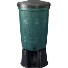 Serbatoio per l'acqua piovana da giardino da 200 litri con supporto