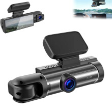 Dual Dash Cam 1080P Front and Interior Camera with Starlight Night Vision GSensor Loop Recording