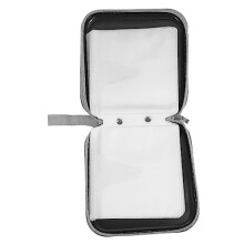 Hard Shell CD DVD Storage Case with Zipper, Compact 40Disc Organizer for Home and Travel