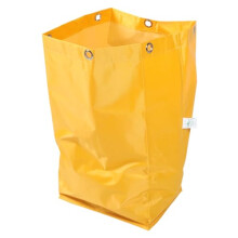 Yellow Housekeeping Cart Bag HeavyDuty Tear Resistant Reusable Liner for Hotel Cleaning Cart