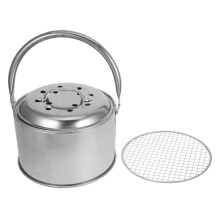 Portable Fire Pit Grill for Camping, Small Outdoor Fire Pit with Dual Function Cooking and Quick Setup