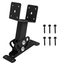 Heavy Duty Adjustable Pergola Roof Bracket for Patio Gazebo, Rustproof Metal Roof Mounting Support