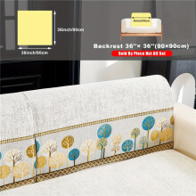 (White, Backrest 91.44cm*91.44cm) 1pc Bohemian Chenille Sofa Slipcover/Pillowcase, Non-Slip Sofa Covers, Washable Couch Covers, Sofa Pet