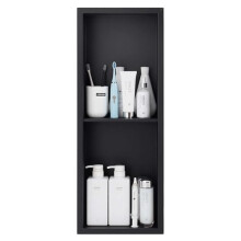 Bathroom Shower Niche Waterproof Stainless Steel Recessed Shelf with Seamless Weld and Drainage Slope 70x28x12.5cm