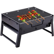 Portable Charcoal Grill 430 Stainless Steel Folding BBQ Grill for Camping Picnic Tailgating