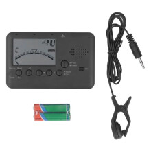 Wind Instrument Tuner with Precision Pitch Detection and Builtin Electronic Metronome for Saxophone Flute Trumpet Clarinet Oboe